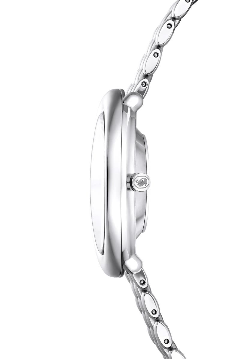 Swarovski Imber Oval Bracelet Watch, 24mm x 26.3mm, Alternate, color, Silver