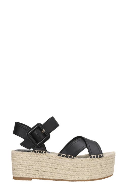Hugo Boss Boss Machica Espadrille Ankle Strap Platform Wedge Sandal