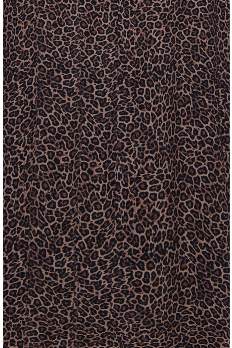 Myles Animal Print Plunge Neck Long Sleeve Dress, Alternate, color, VINTAGE LEOPARD