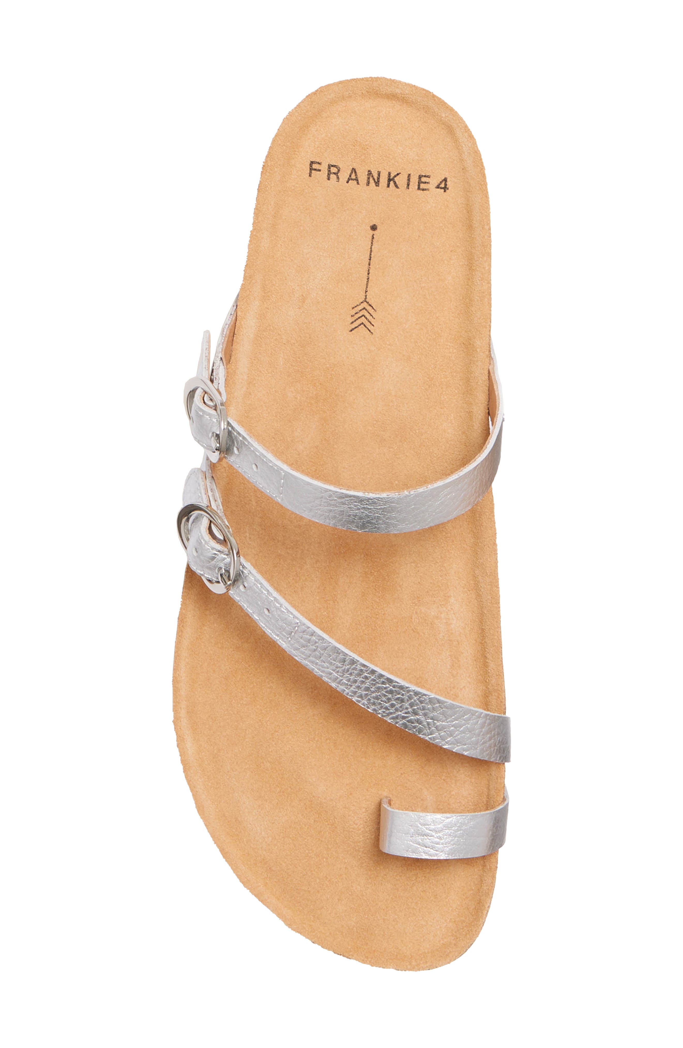 FRANKIE4 Blake Slide Sandal, Alternate, color, Silver Tumbled