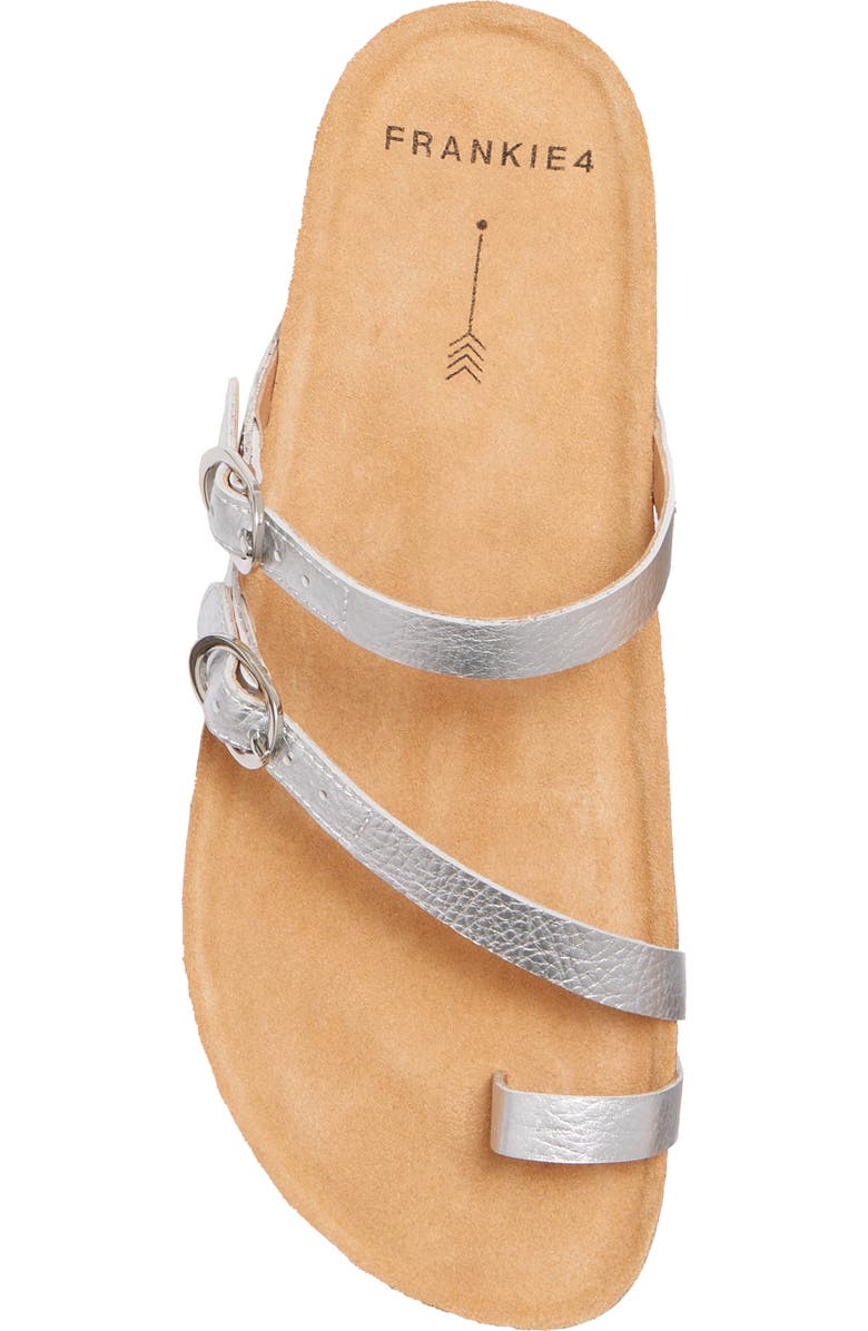FRANKIE4 Blake Slide Sandal, Alternate, color, Silver Tumbled