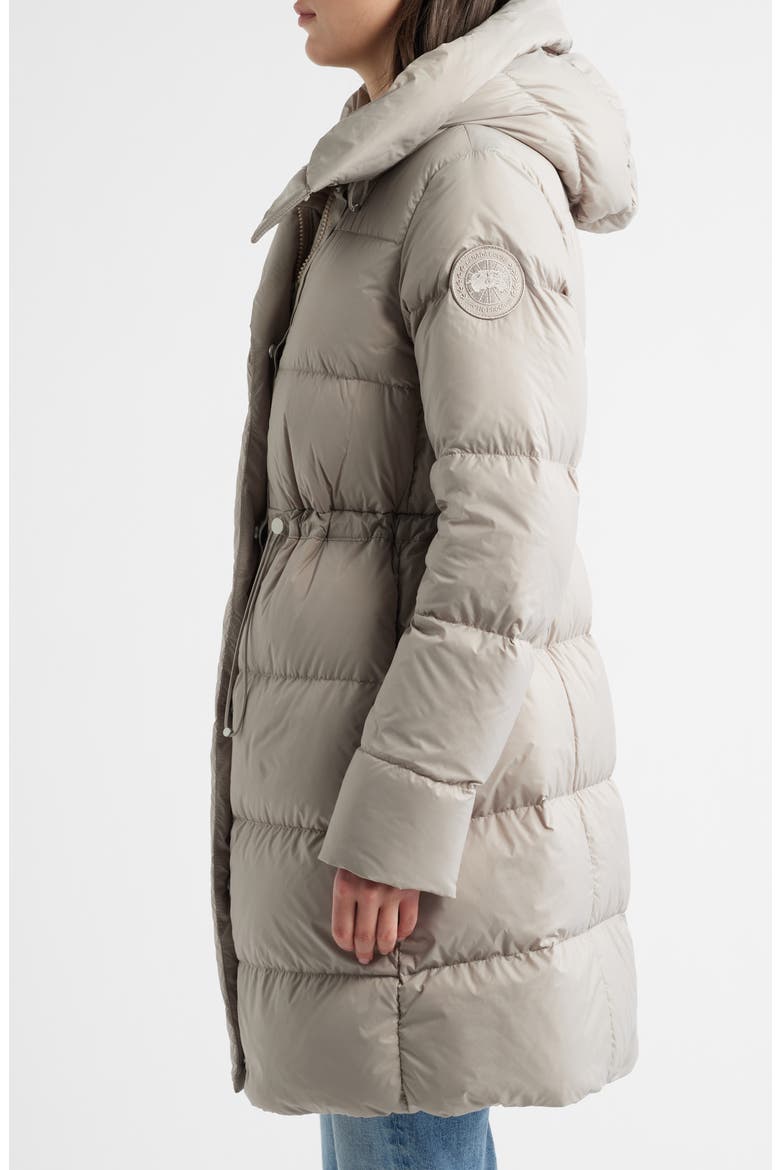 Montgomery Tonal Label 750 Fill Power Down Coat, Alternate, color, LIMESTONE - CALCAIRE