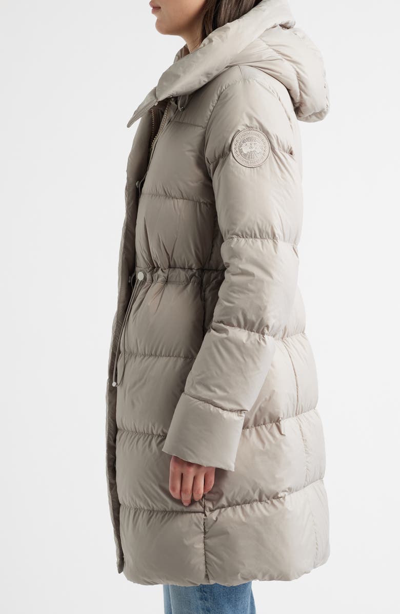 Canada Goose Montgomery Tonal Label 750 Fill Power Down Coat, Alternate, color, Limestone - Calcaire