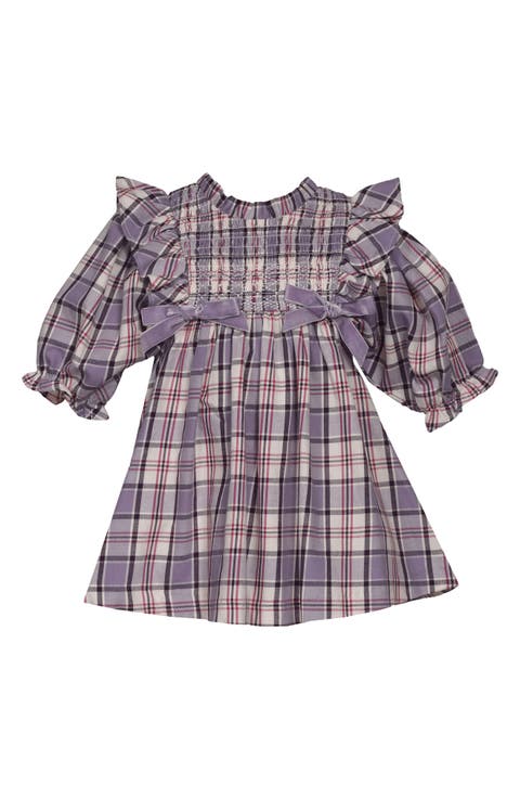 Plaid Smocked Party Dress (Baby)