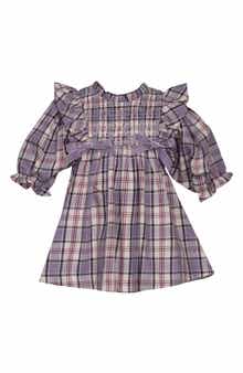 Iris & Ivy Plaid Smocked Party Dress