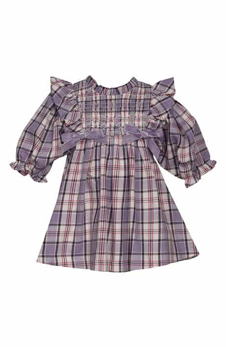 Iris & Ivy Plaid Smocked Party Dress