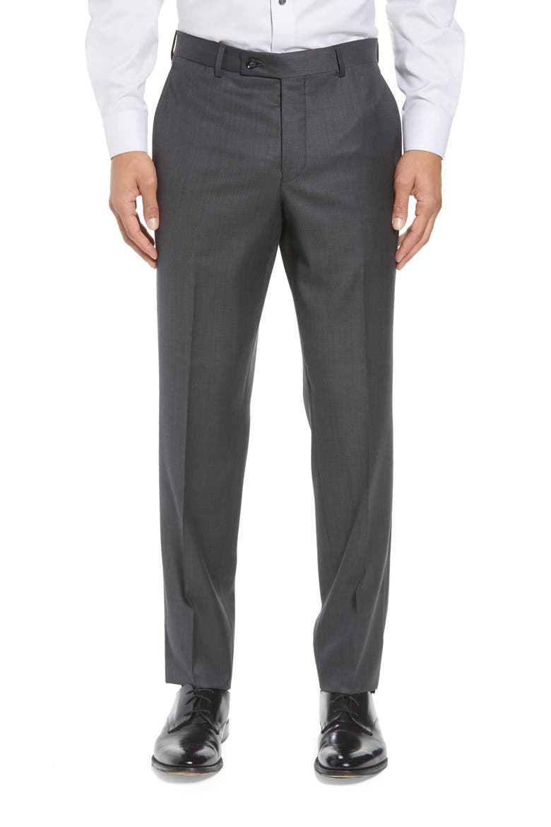 Jay Trim Fit Solid Wool Suit, Alternate, color, CHARCOAL