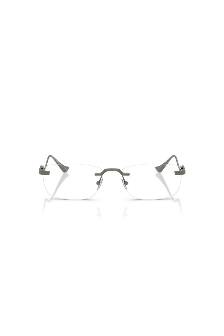 54mm Rectangle optical glasses, Alternate, color, Grey