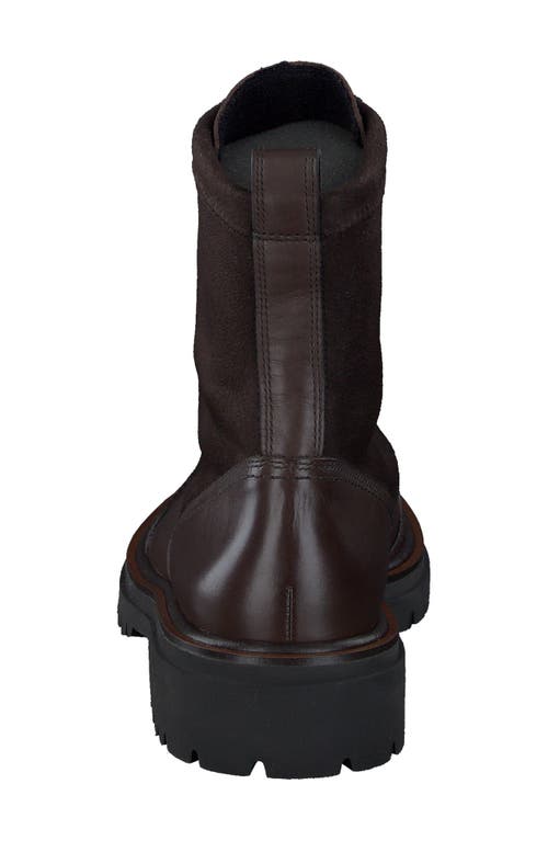 Paul Green Sheridan Lug Zip Bootie In Brown