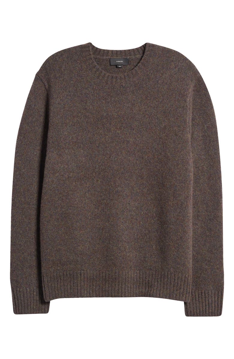 Vince Mélange Wool Blend Crewneck Sweater, Alternate, color, Heather Carrillo Green