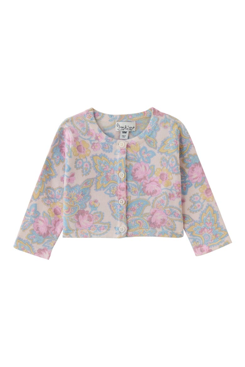 Bohemian Print Cardigan, Main, color, PINK