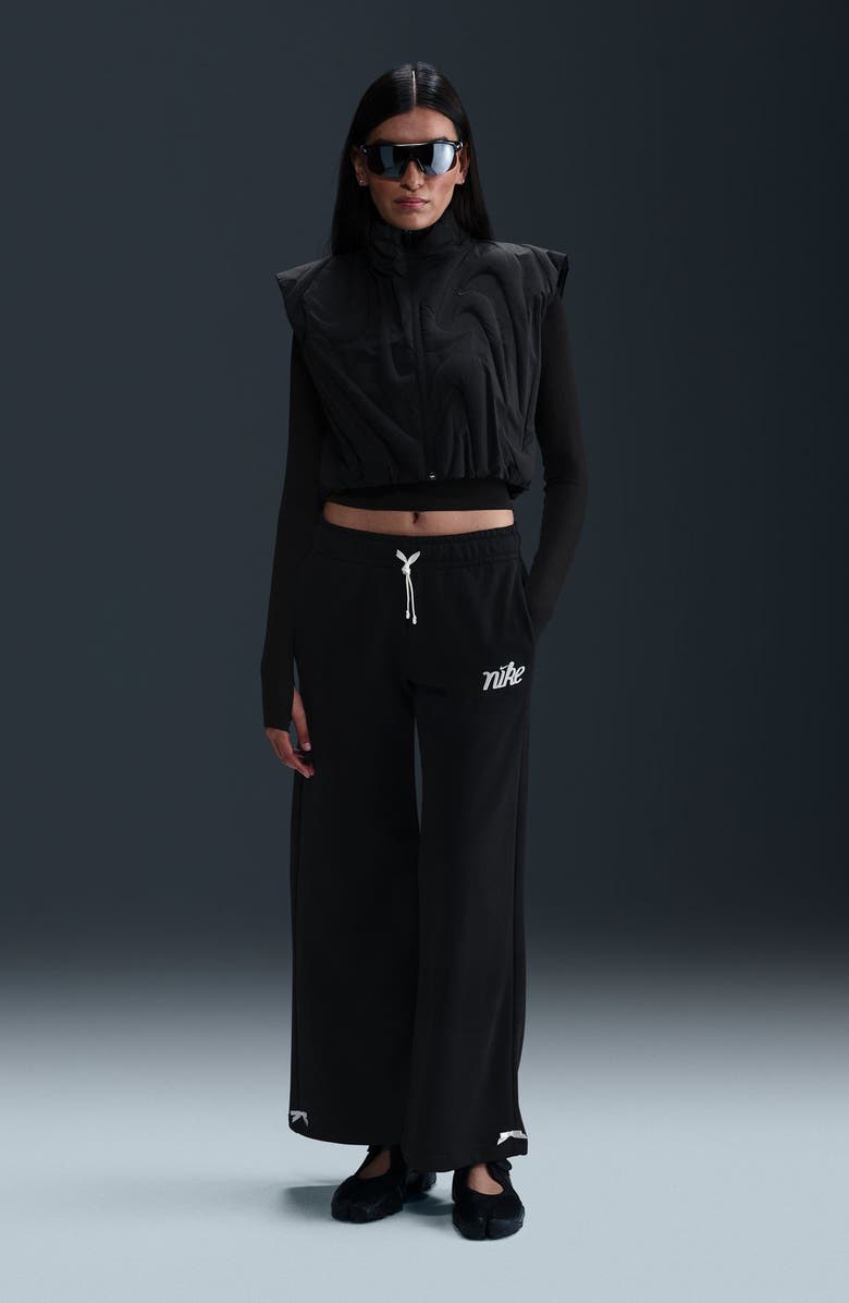 Nike Sportswear Club Fleece Sweatpants, Alternate, color, Black/ Sail