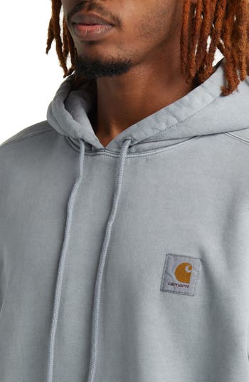 【関税込み】Carhartt Work In Progress ブルー Vista フーディ フーデッドビスタスウェット