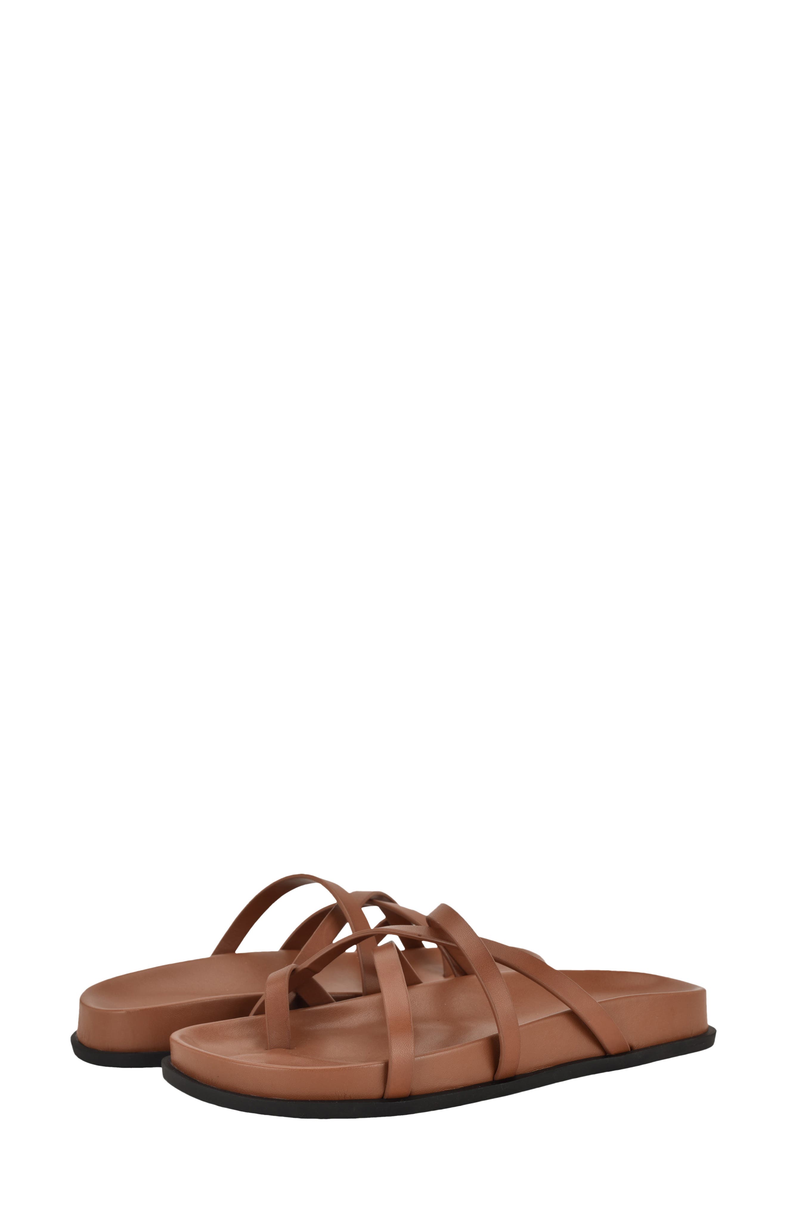 Helden Toe Loop Sandal, Alternate, color, DARK NATURAL