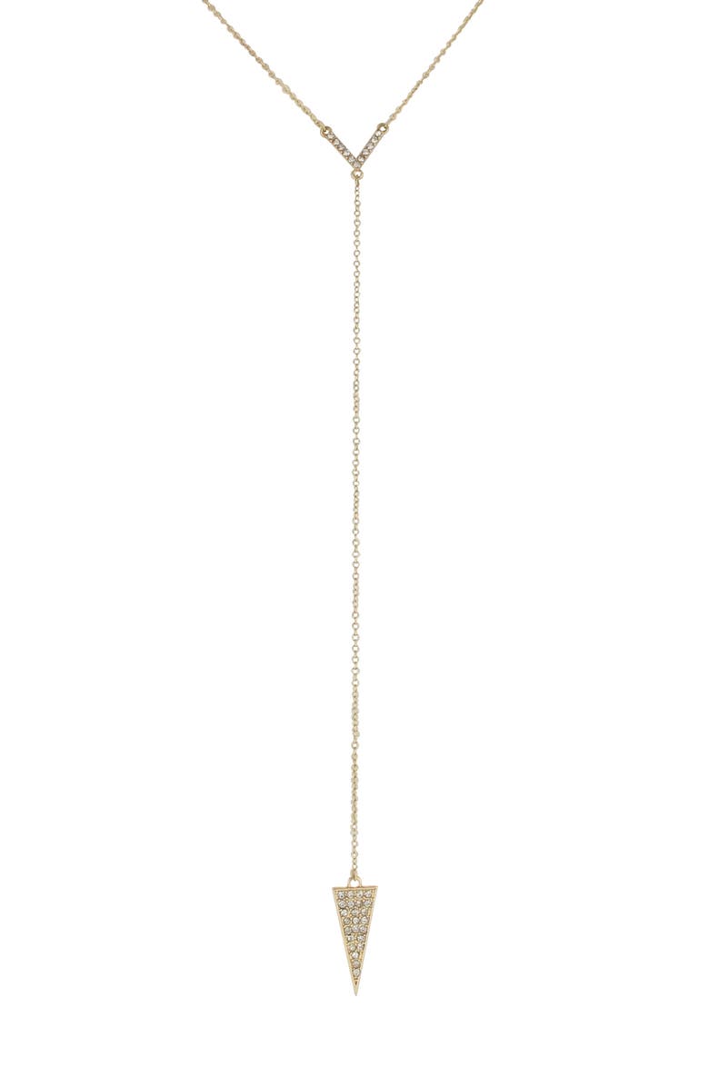 OLIVIA WELLES Fade into Me Necklace, Main, color, Gold / Clear