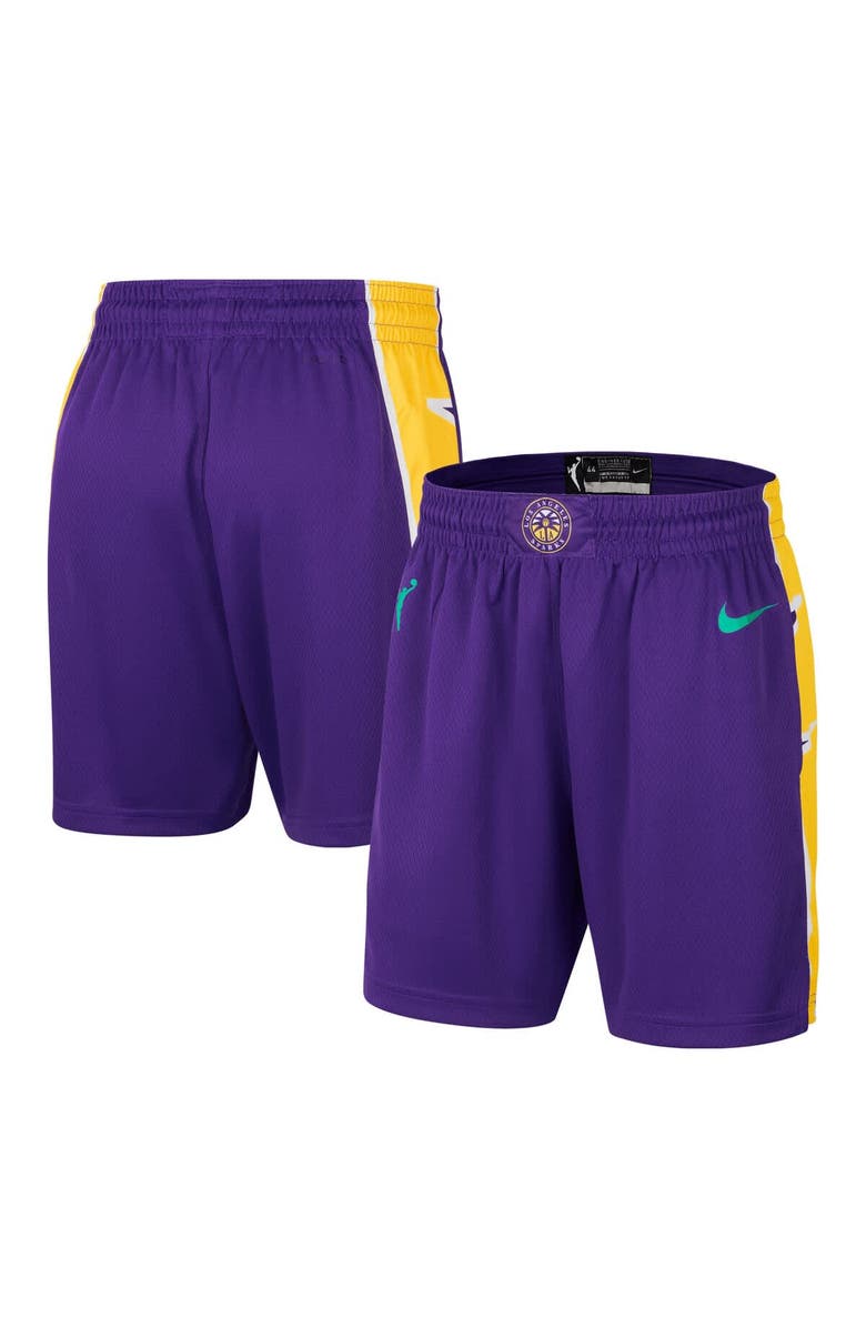 Nike Women's Nike Purple Los Angeles Sparks On-Court Victory Performance Shorts, Main, color, Purple
