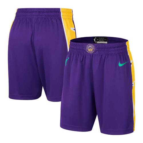 Nike Purple Los Angeles Sparks On-court Victory Performance Shorts In Purple