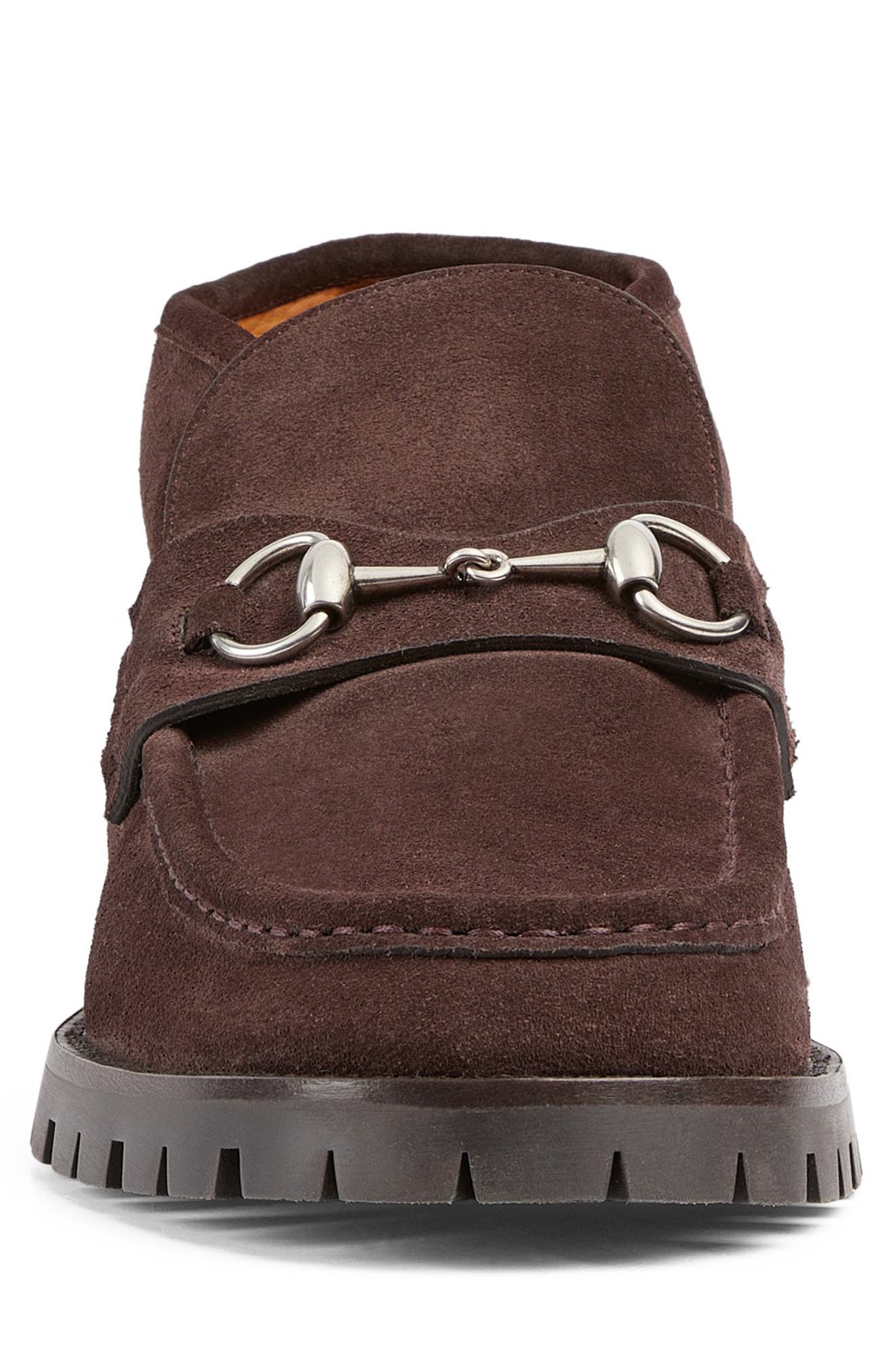 Gucci Sylke Loafer Boot, Alternate, color, Night Cocoa X Malaga