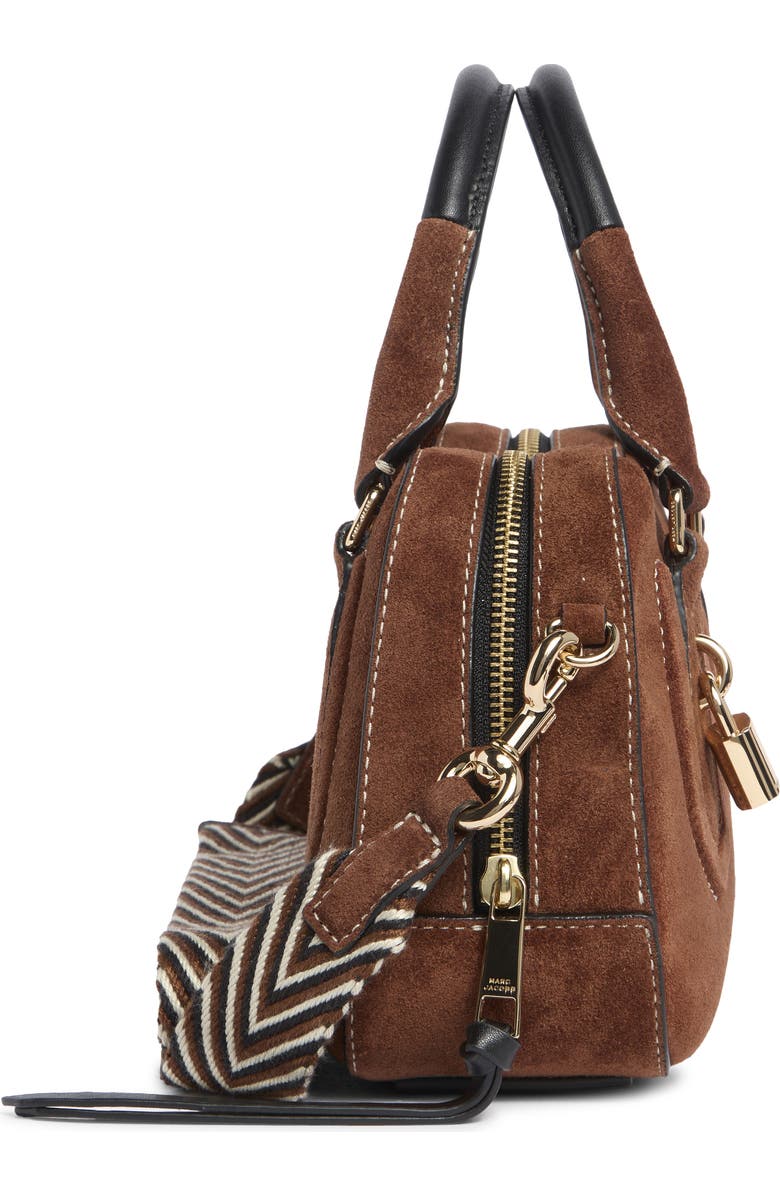 Marc Jacobs Drifter Small Suede Satchel, Alternate, color, Cognac