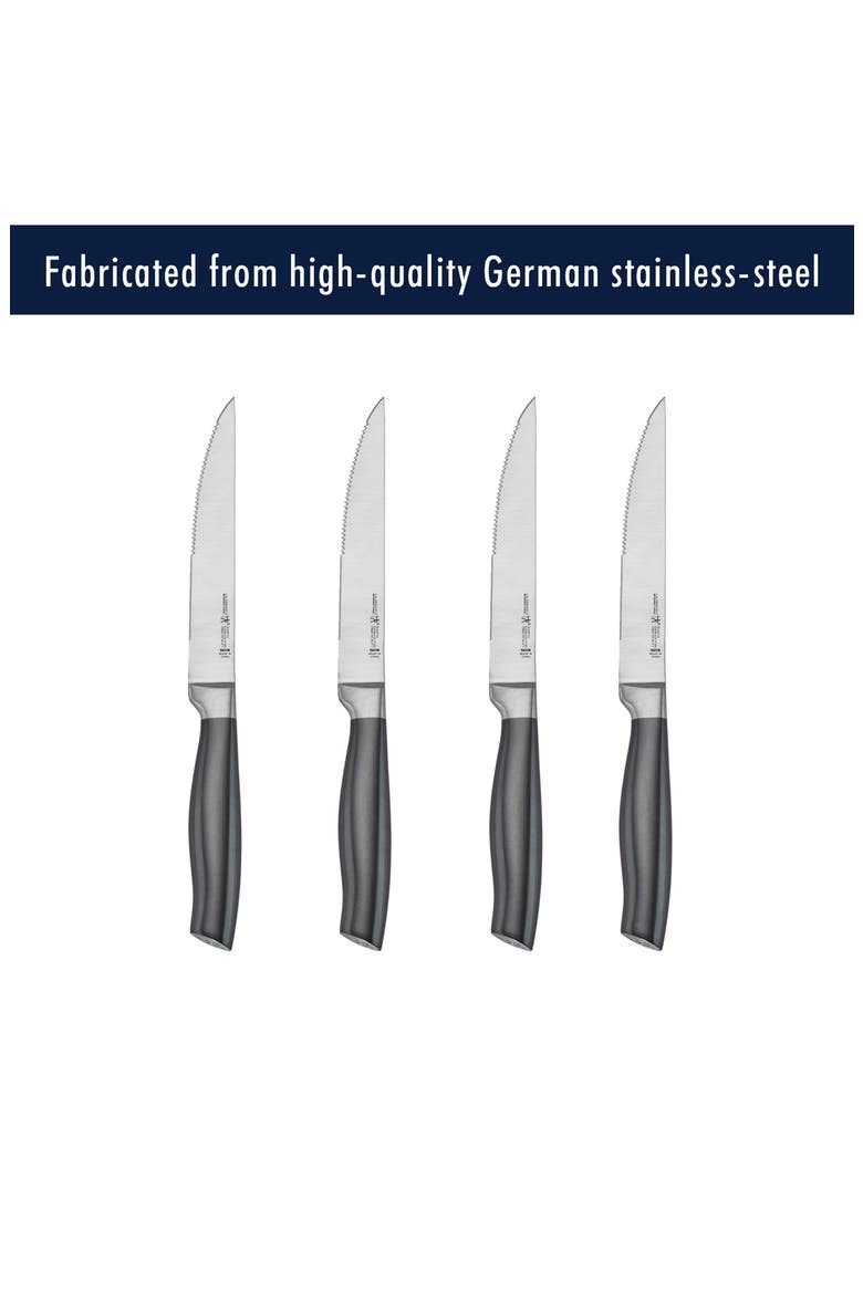 Graphite 4-Piece Steak Knife Set, Alternate, color, GRAPHITE