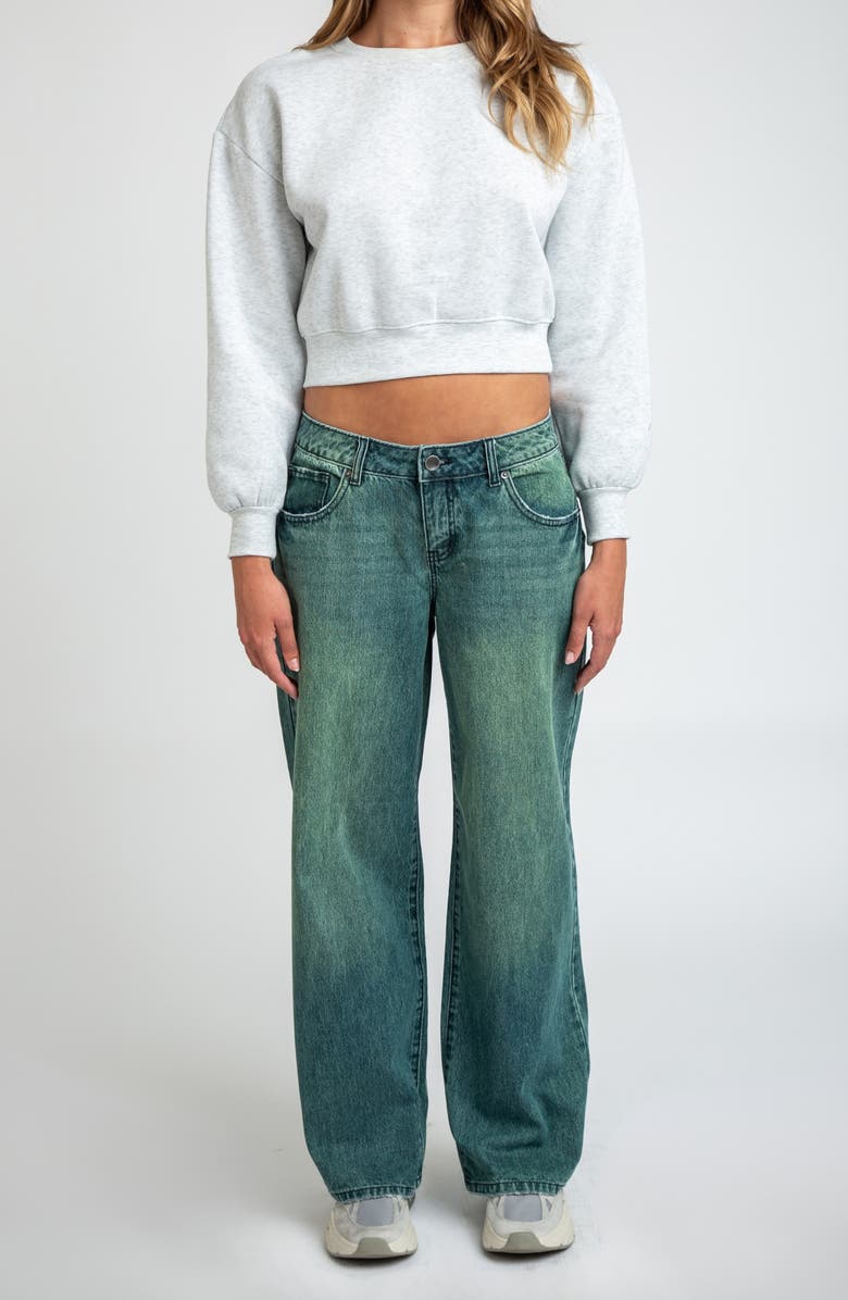 I Love Who I Am Low Rise Baggy Flare Jeans, Alternate, color, Sandstone Asutex Gar