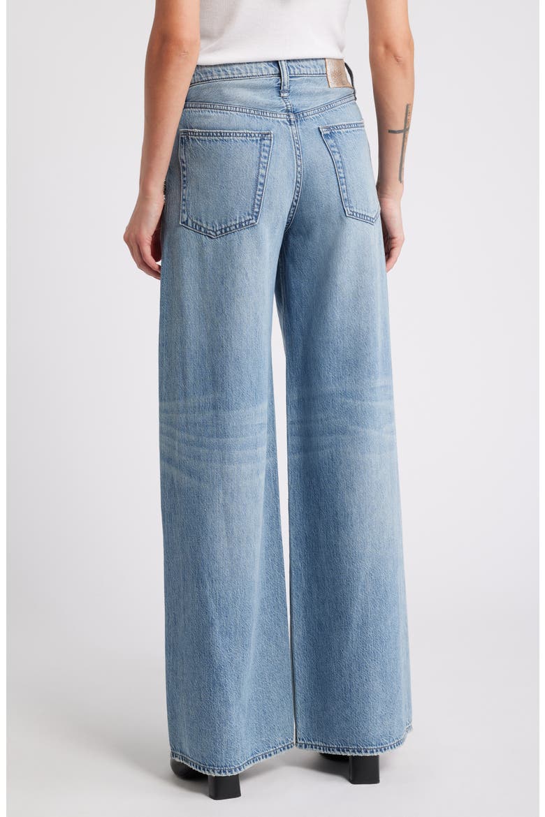 Featherweight Sofie Bedazzled High Waist Wide Leg Jeans, Alternate, color, MALI JEWEL