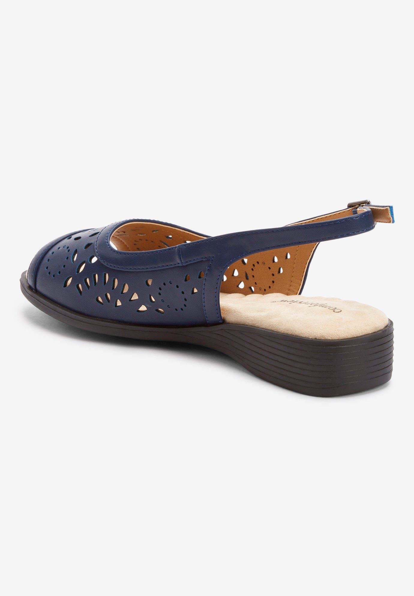 The Mary Leather Like Sling, Alternate, color, NAVY