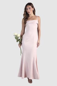 Coast Strappy Square Neck Satin Maxi Dress