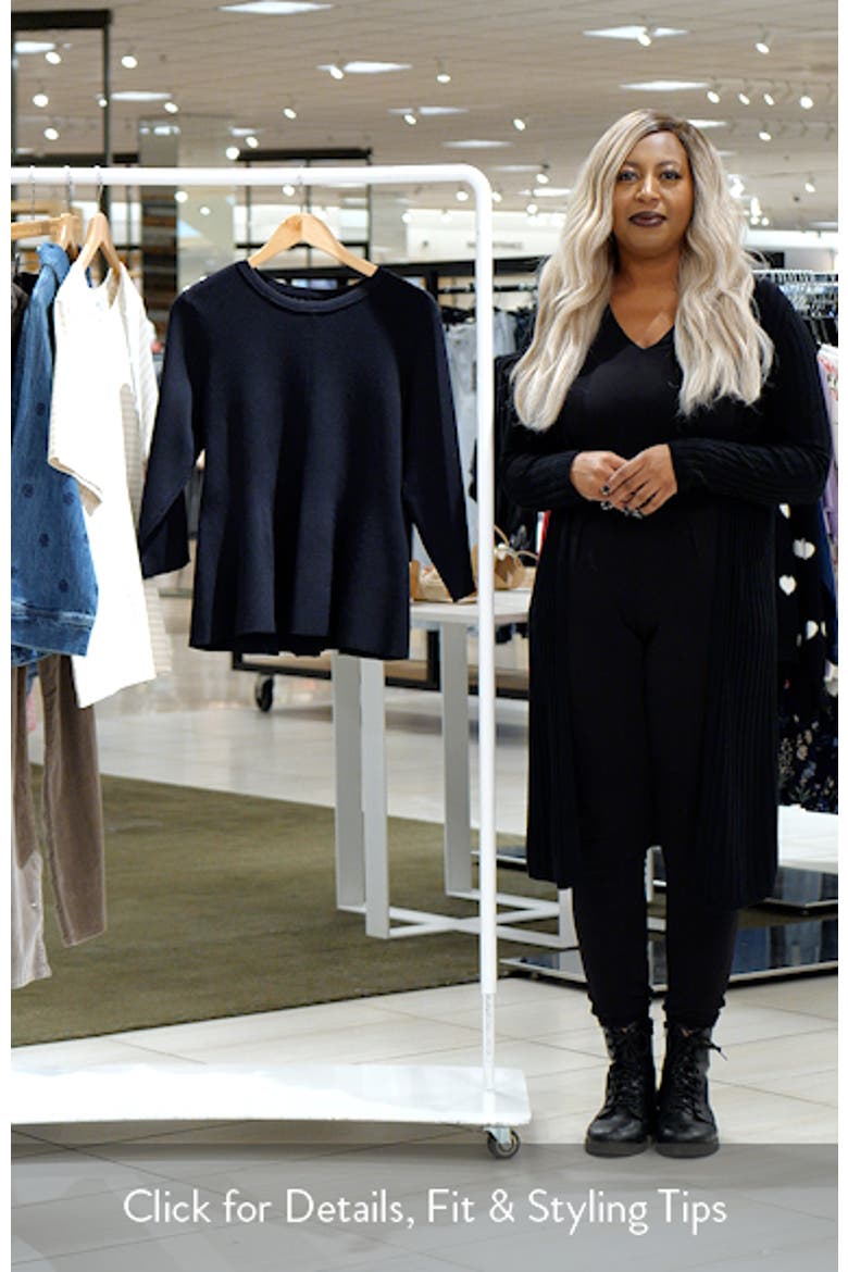 Rib Peplum Sweater video