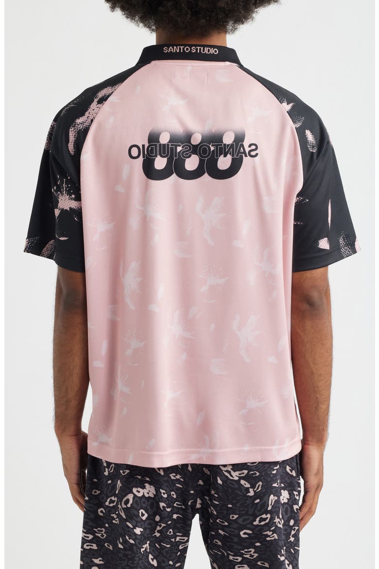 888 Raglan Sleeve Club Jersey Polo, Alternate, color, PINK
