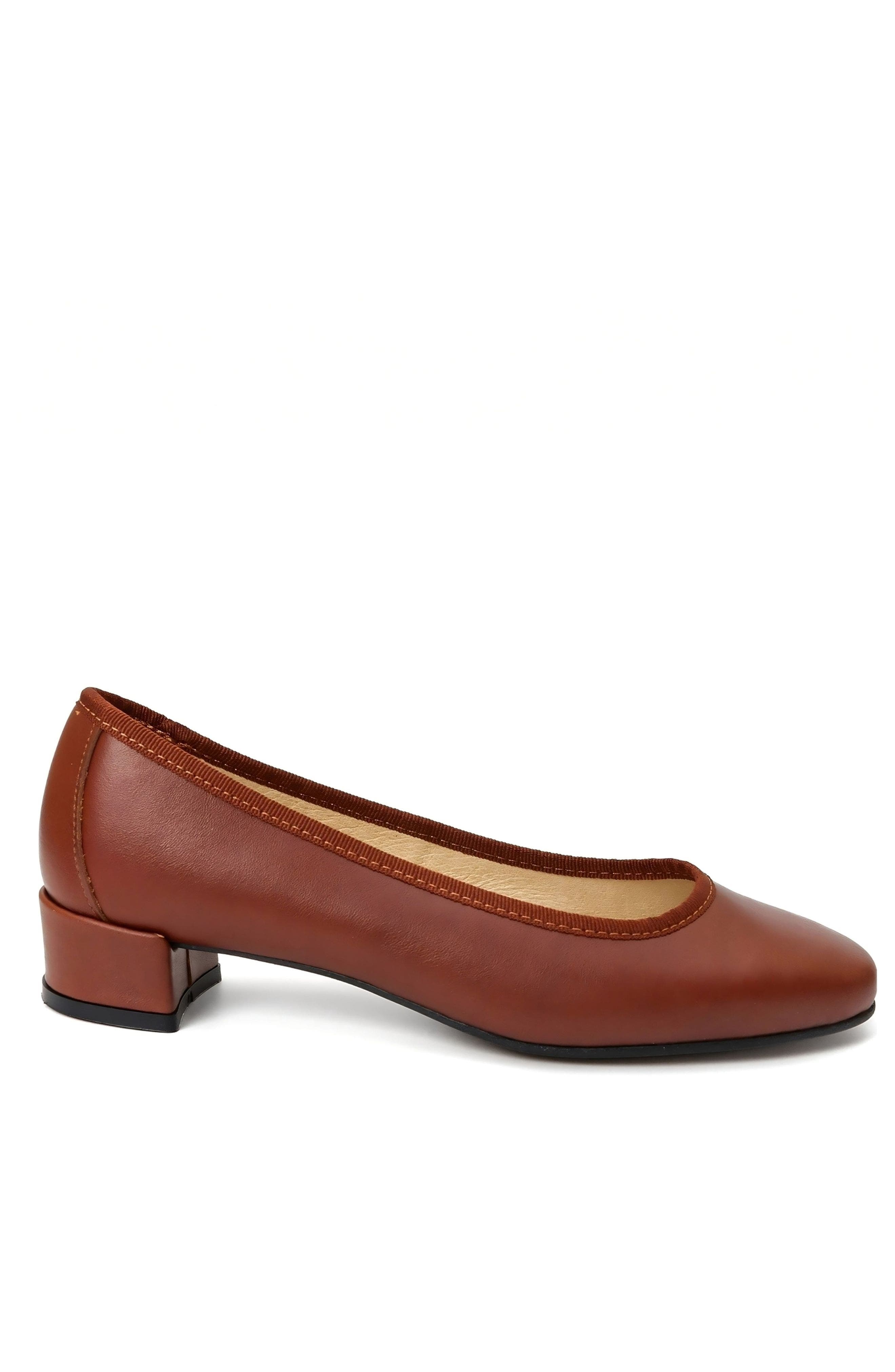 Menina Step Isa Leather Ballet Flat, Main, color, Tan