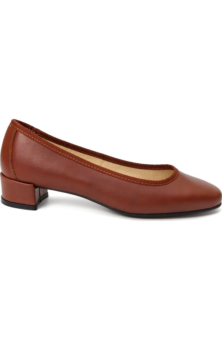 Menina Step Isa Leather Ballet Flat, Main, color, Tan