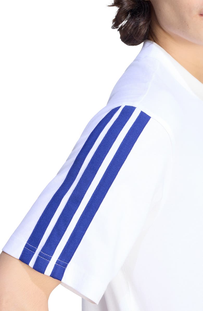 adidas 3-Stripes Tee, Alternate, color, White/ Ink/ Ink/ Ink