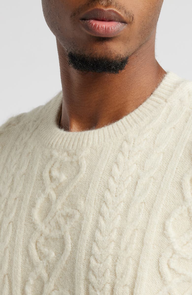Elwood Antique Cable Knit Sweater, Alternate, color, 