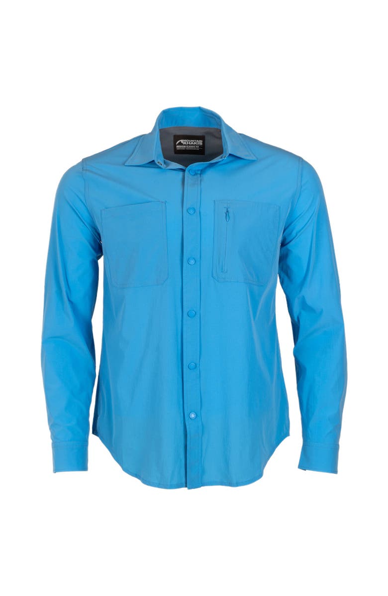 Mountain Khakis Rivers Long Sleeve Woven Shirt, Alternate, color, Atlantic