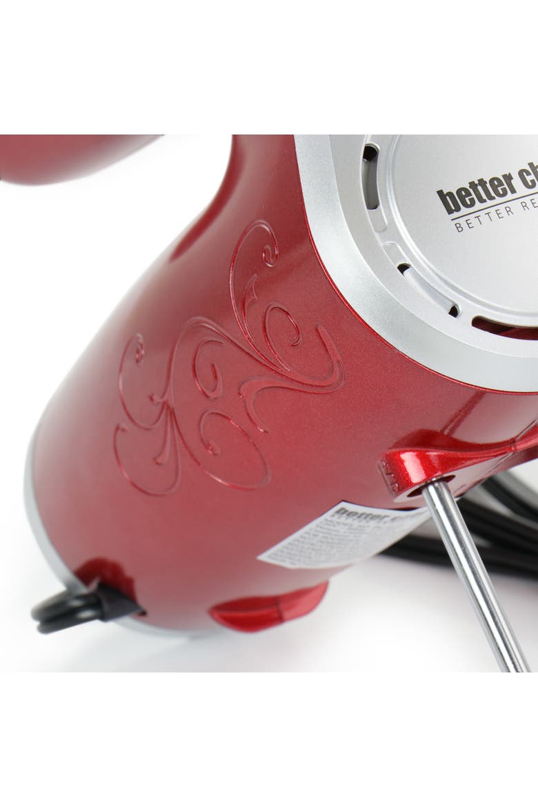 5-Speed 150-Watt Hand Mixer Red w/ Silver Accents, Alternate, color, Red