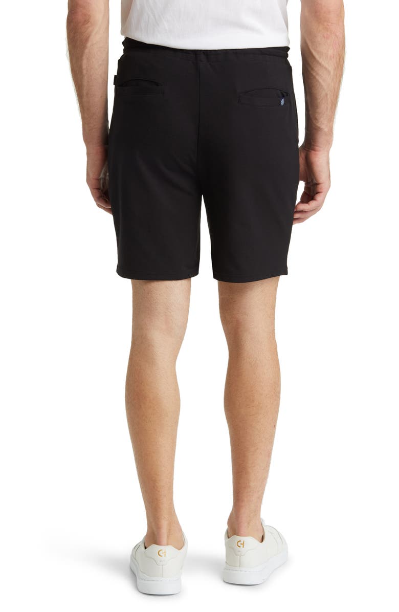 Stone Rose French Terry Flat Front Shorts, Alternate, color,