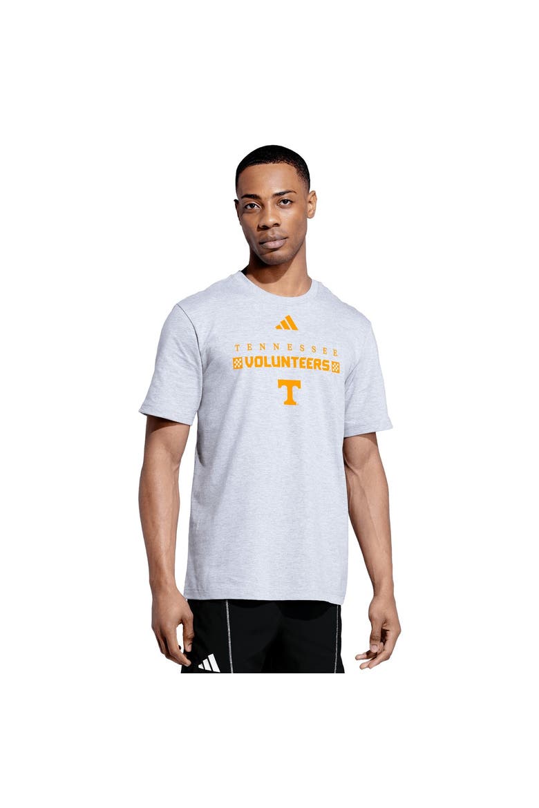 Men's adidas  Gray Tennessee Volunteers Checkered Fresh T-Shirt, Alternate, color, Gray