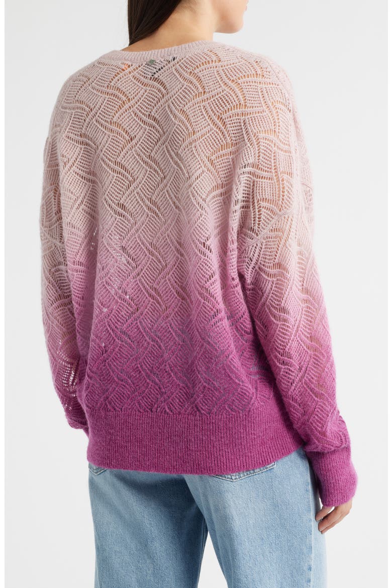 Frigioni Dip Dye Open Knit Sweater, Alternate, color, OPEN MISC