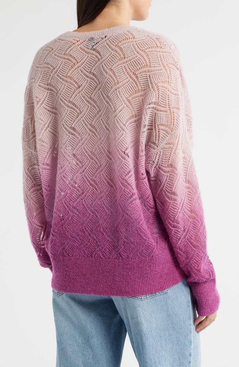 BOSS Orange Frigioni Dip Dye Open Knit Sweater, Alternate, color, 