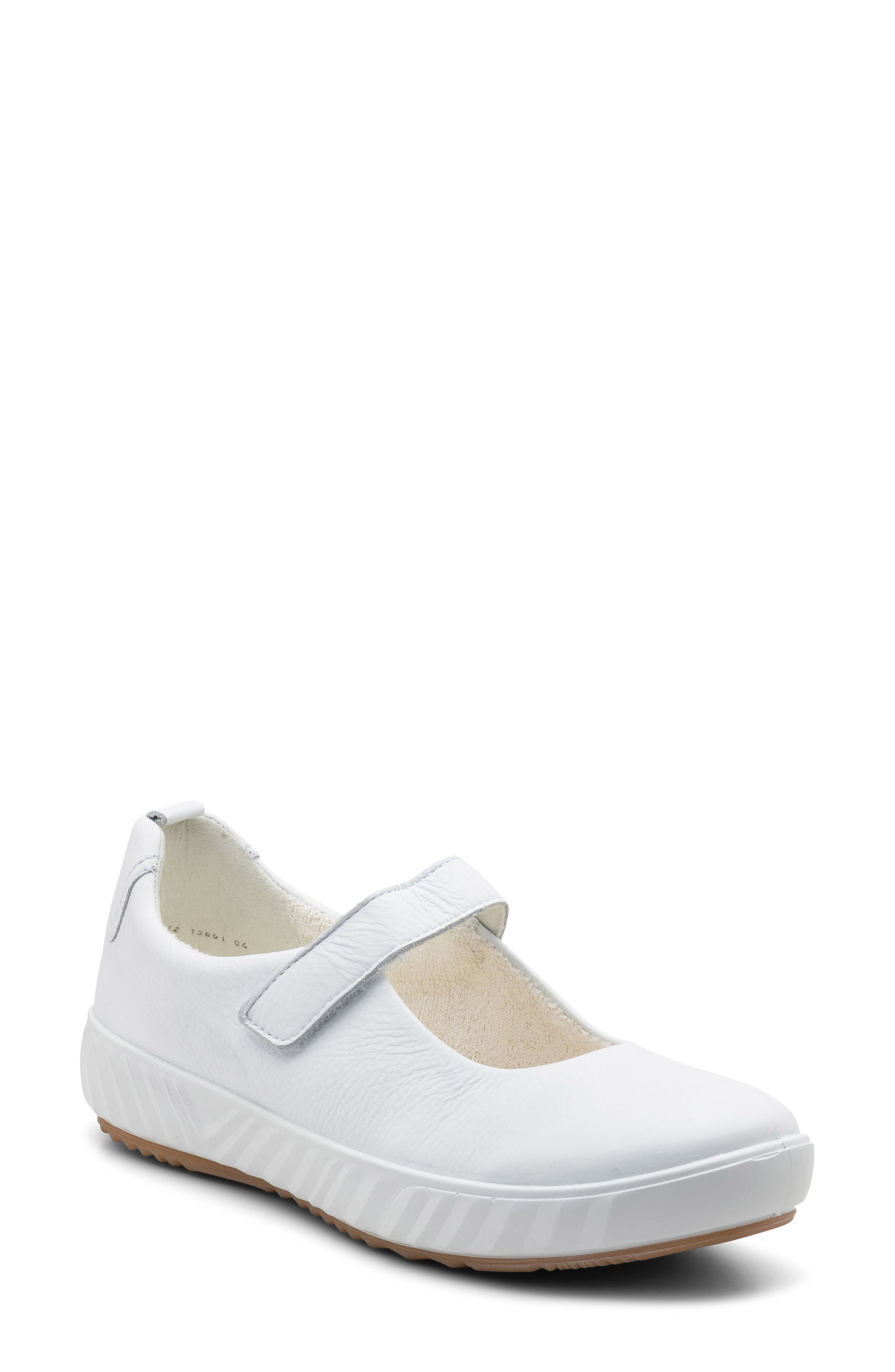 ara Alexandria Mary Jane Sneaker, Main, color, White Calf