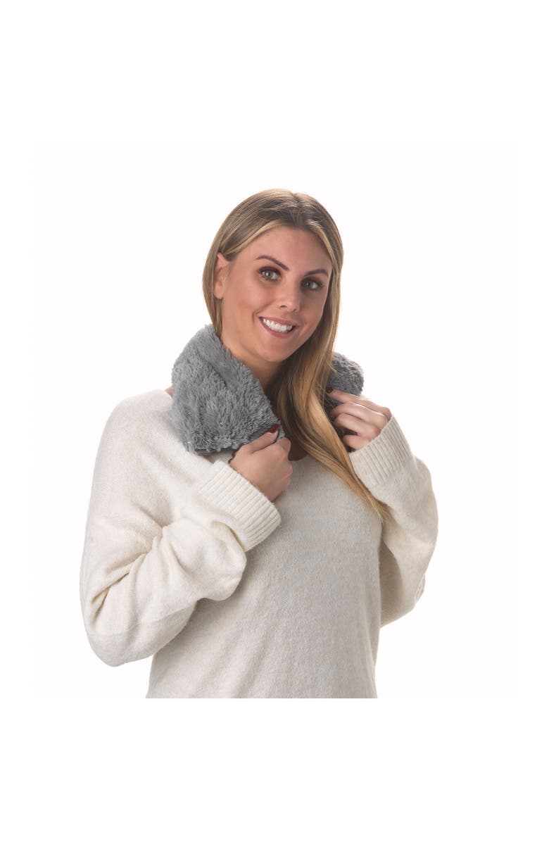 Warmies Plush Neck Wrap, Alternate, color, Dark Gray