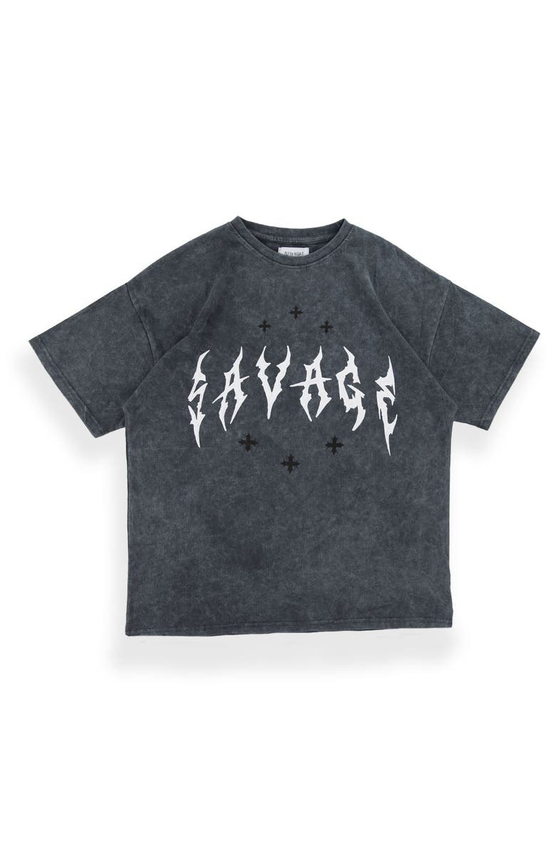 Fly By Night Men
s Fresco T-shirt, Main, color, Black Oyster/ Savage