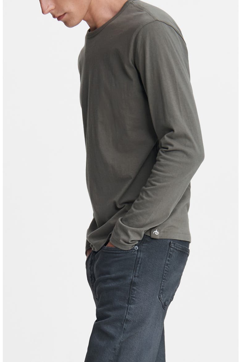 Principle Base Crewneck Pullover, Alternate, color, OLIVE