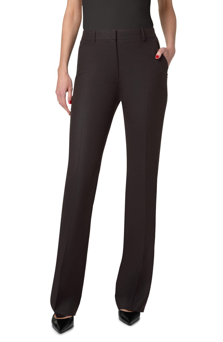 Akris Marilyn Wool Stretch Flannel Pants, Main, color, 