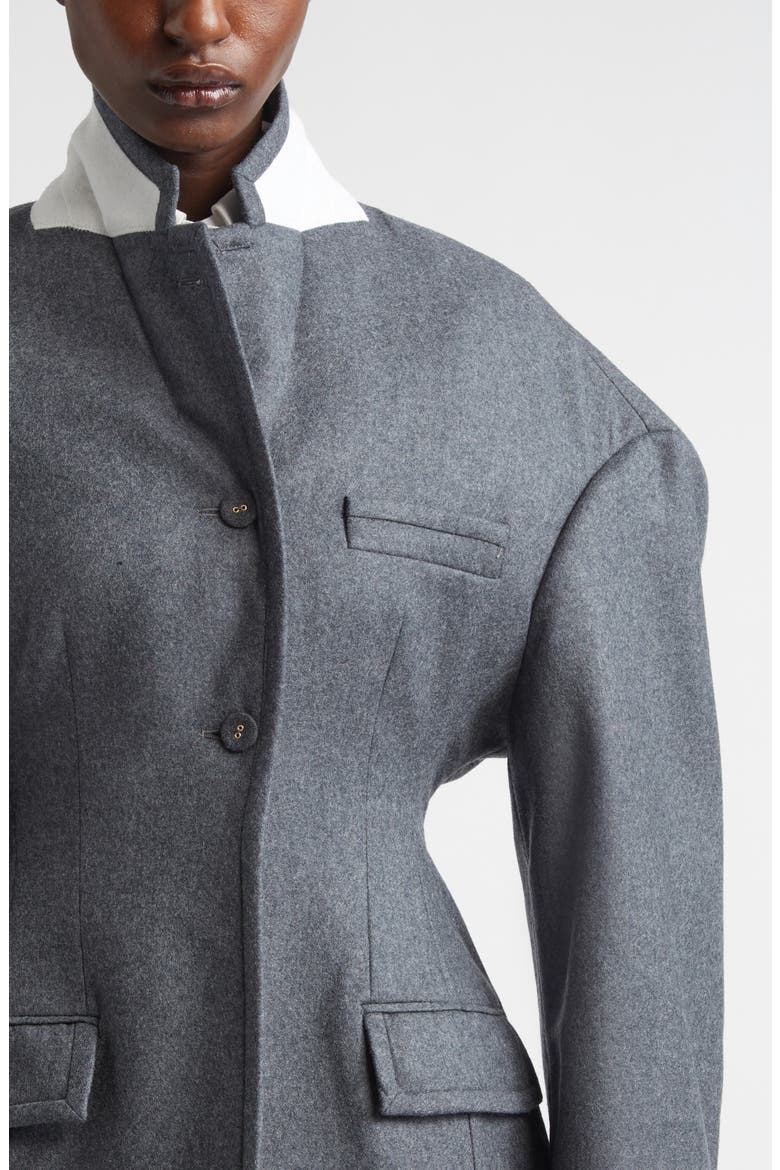 Nipped Waist Coat, Alternate, color, DARK GREY