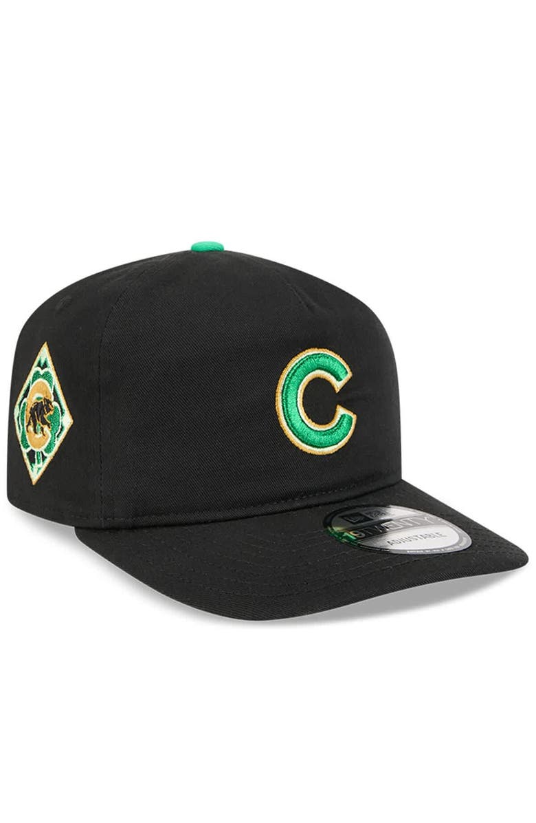 New Era Men's New Era Black Chicago Cubs 2026 St. Patrick's Day 19TWENTY Adjustable Hat, Main, color, Black