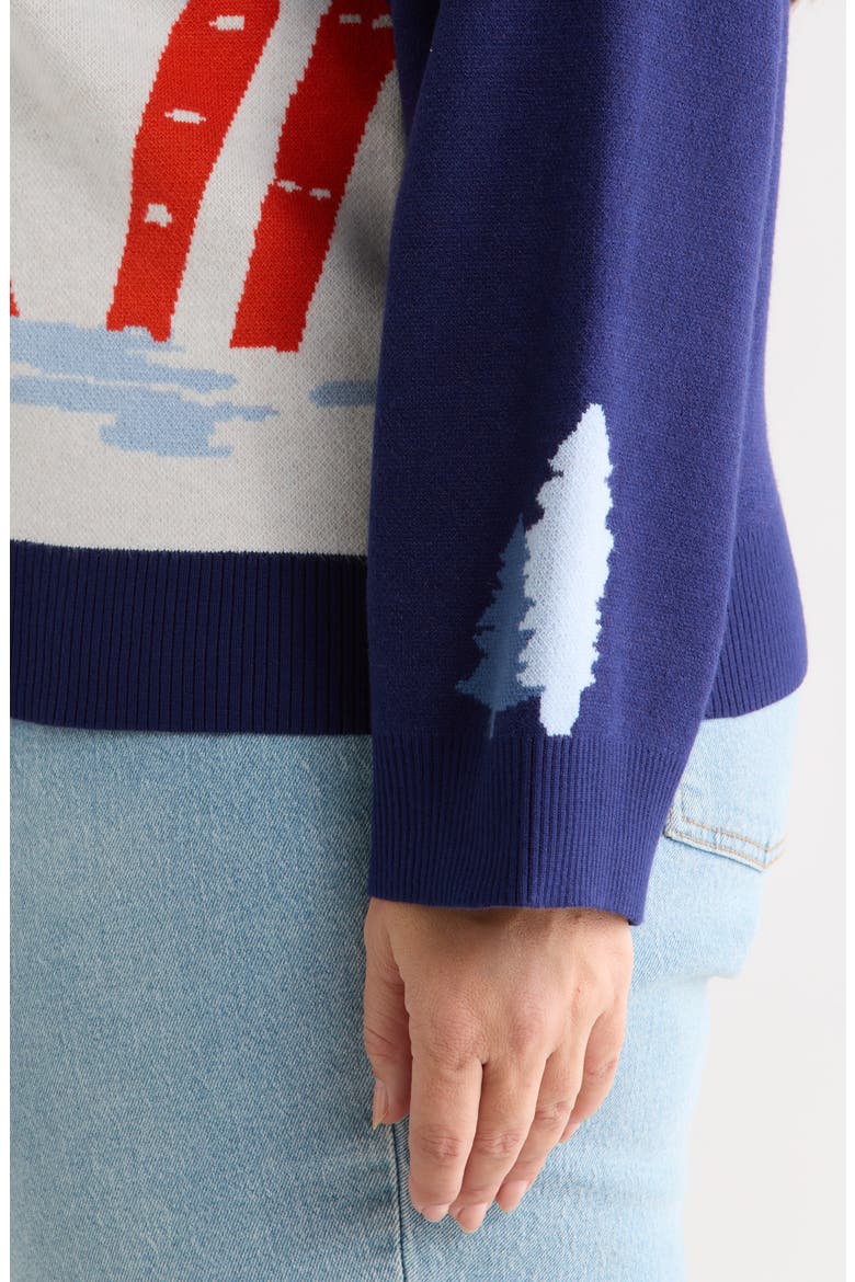 Mystic Mountain Sweater, Alternate, color, NAVY MULTI