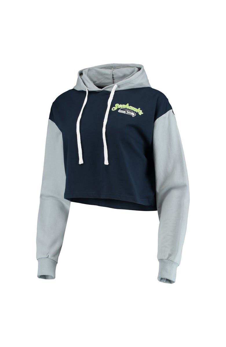 FOCO Women's FOCO College Navy/Neon Green Seattle Seahawks Color-Block Lounge Set, Alternate, color,