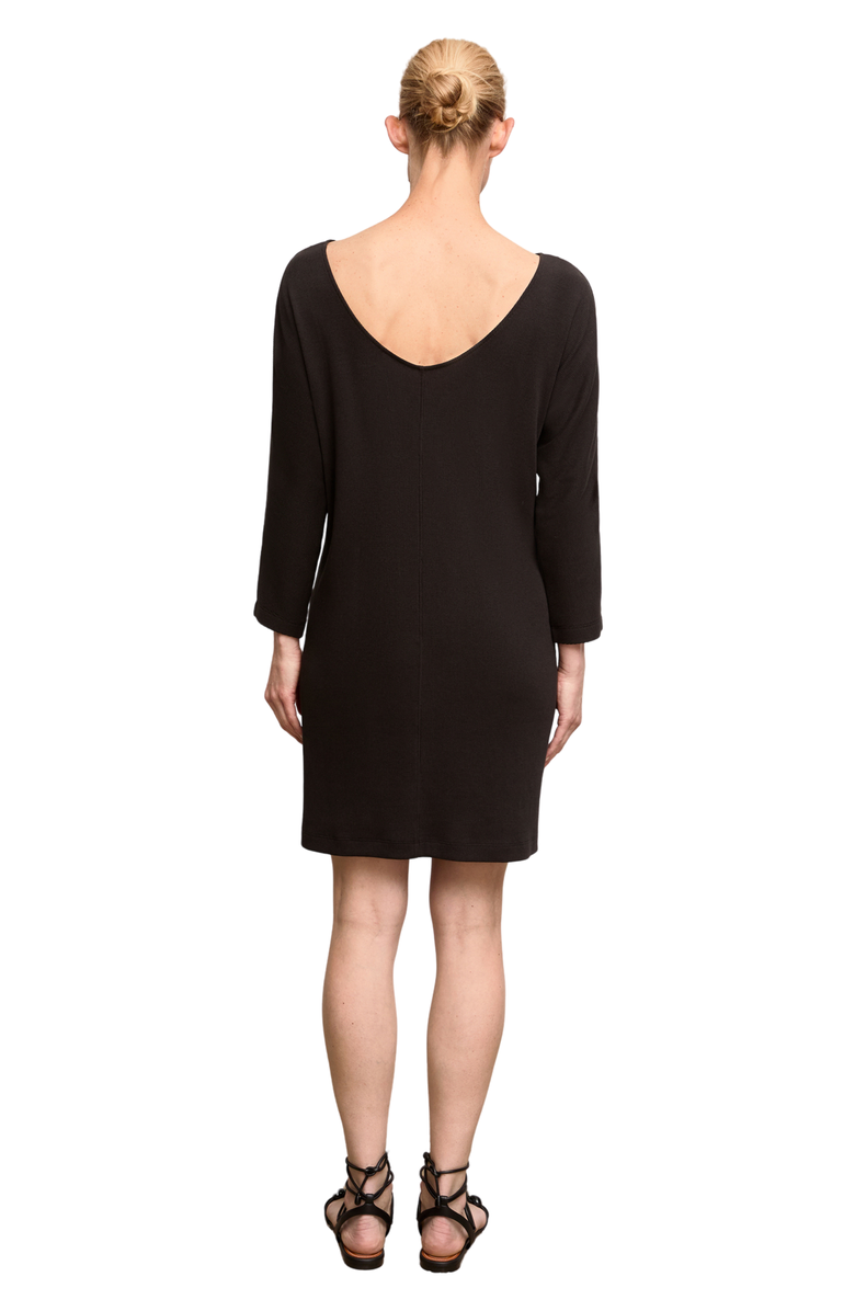 M.M.LaFleur Ivana Toss-On Dress - Ribbed Pima Modal, Alternate, color, Black